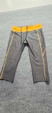 Xersion Grey and Orange Capri Active Athletic Leggings Size L